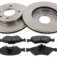 Front Brake Discs Pads Kit For FORD FIESTA, KA, COURIER, MAZDA 121