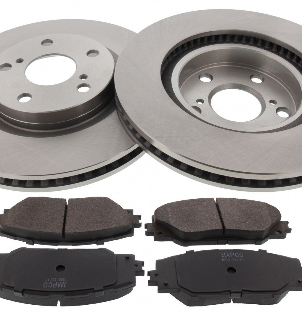 Front Brake Discs Pads Kit For TOYOTA AURIS, RAV, PRIUS, MIRAI