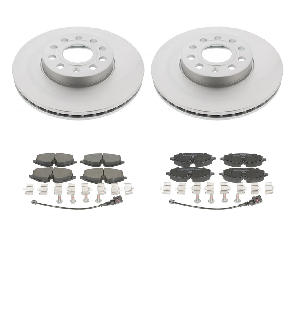 Front Brake Discs Pads Kit For SEAT LEON, SKODA OCTAVIA, VW GOLF
