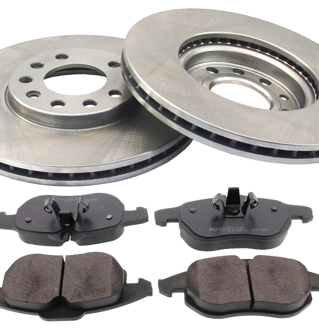 Front Brake Discs Pads Kit For VAUXHALL VECTRA, SIGNUM, SAAB 46090