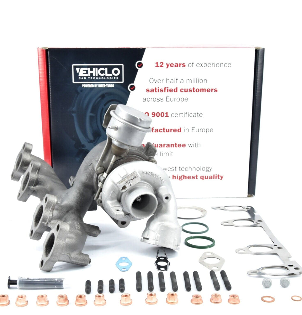 Turbocharger 54399700029 / 54399700072 Audi Seat Skoda Volkswagen 1.9 TDI 105 BHP + GASKETS