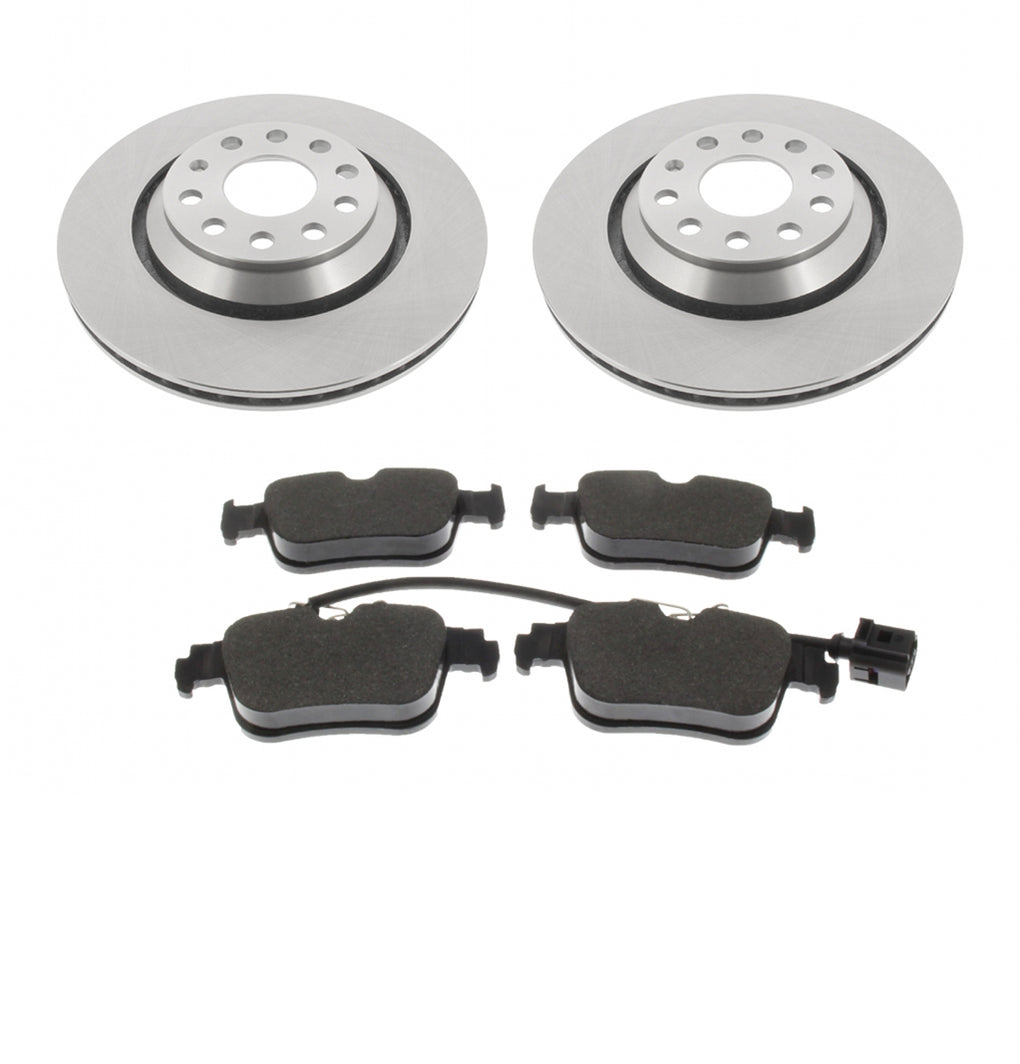 Rear Brake Discs Pads Kit For AUDI A3, CUPRA FORMENTOR, LEON, SKODA OCTAVIA, VW GOLF