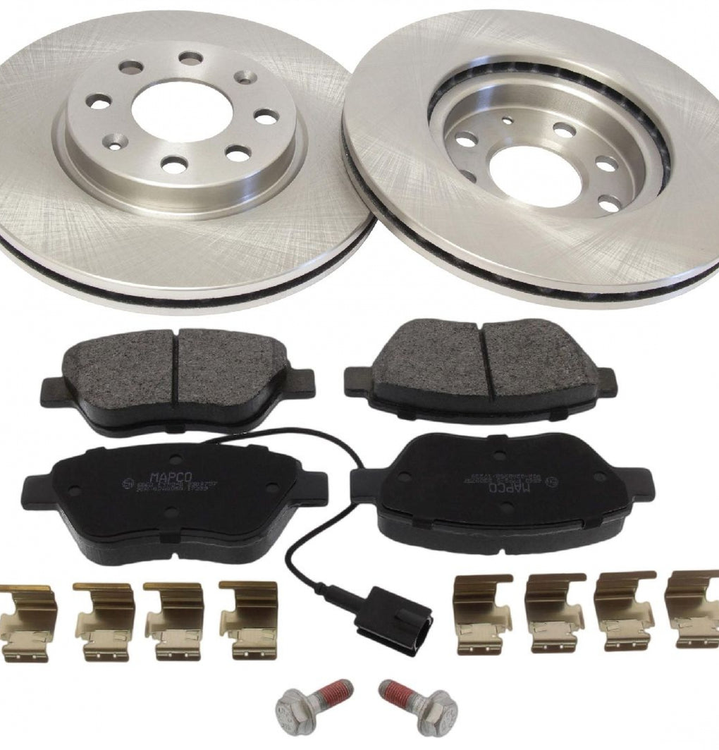 Front Brake Discs Pads Kit For FIAT GRANDE PUNTO PUNTO EVO