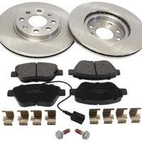 Front Brake Discs Pads Kit For FIAT GRANDE PUNTO PUNTO EVO