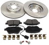 Front Brake Discs Pads Kit For FIAT GRANDE PUNTO PUNTO EVO