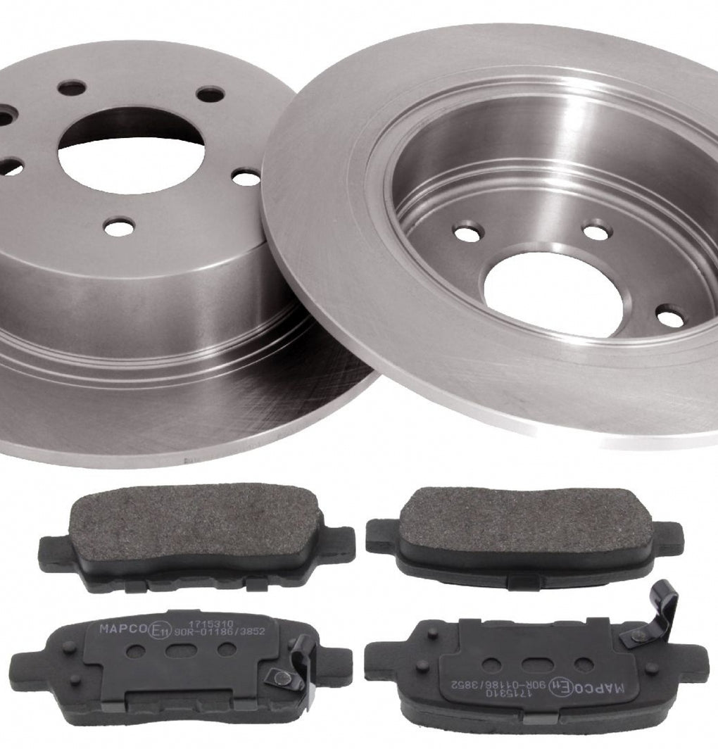 Rear Brake Discs Pads Kit For NISSAN QASHQAI, JUKE, NV200, PULSAR, SENTRA