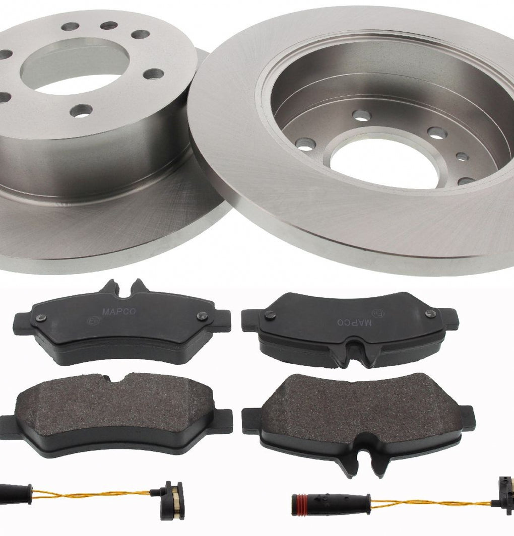Rear Brake Discs Pads Kit For MERCEDES-BENZ SPRINTER VW CRAFTER