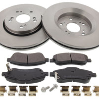 Front Brake Discs Pads Kit For HONDA CR-V III, IV