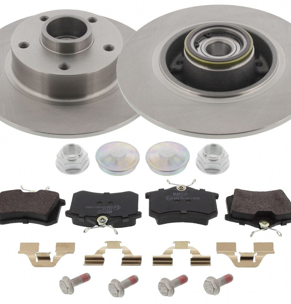 Rear Brake Discs Pads Kit For RENAULT CLIO, MEGANE, SCENIC