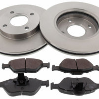 Front Brake Discs Pads Kit For FORD COURIER, FIESTA, FUSION, PUMA, KA, MAZDA 121 2