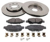 Front Brake Discs Pads Kit For CITROEN C1, PEUGEOT 107 TOYOTA AYGO