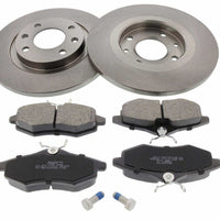 Front Brake Discs Pads Kit For CITROEN C2, C3