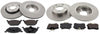 Front, Rear Brake Discs Pads Kit For SEAT LEON, TOLEDO, SKODA OCTAVIA, VW BORA, GOLF, NEW BEETLE