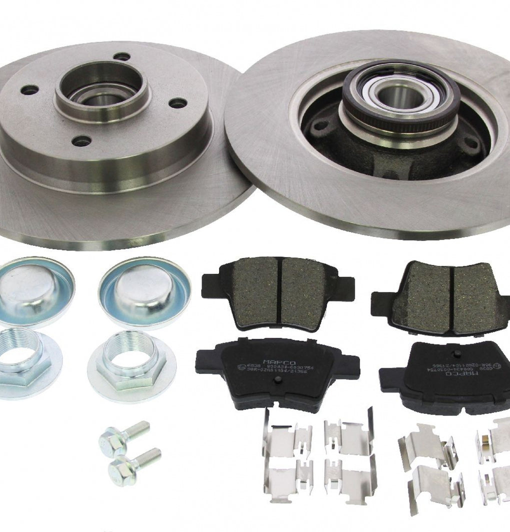 Rear Brake Discs Pads Kit For CITROEN C4, PEUGEOT 207 307