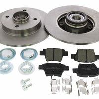 Rear Brake Discs Pads Kit For CITROEN C4, PEUGEOT 207 307