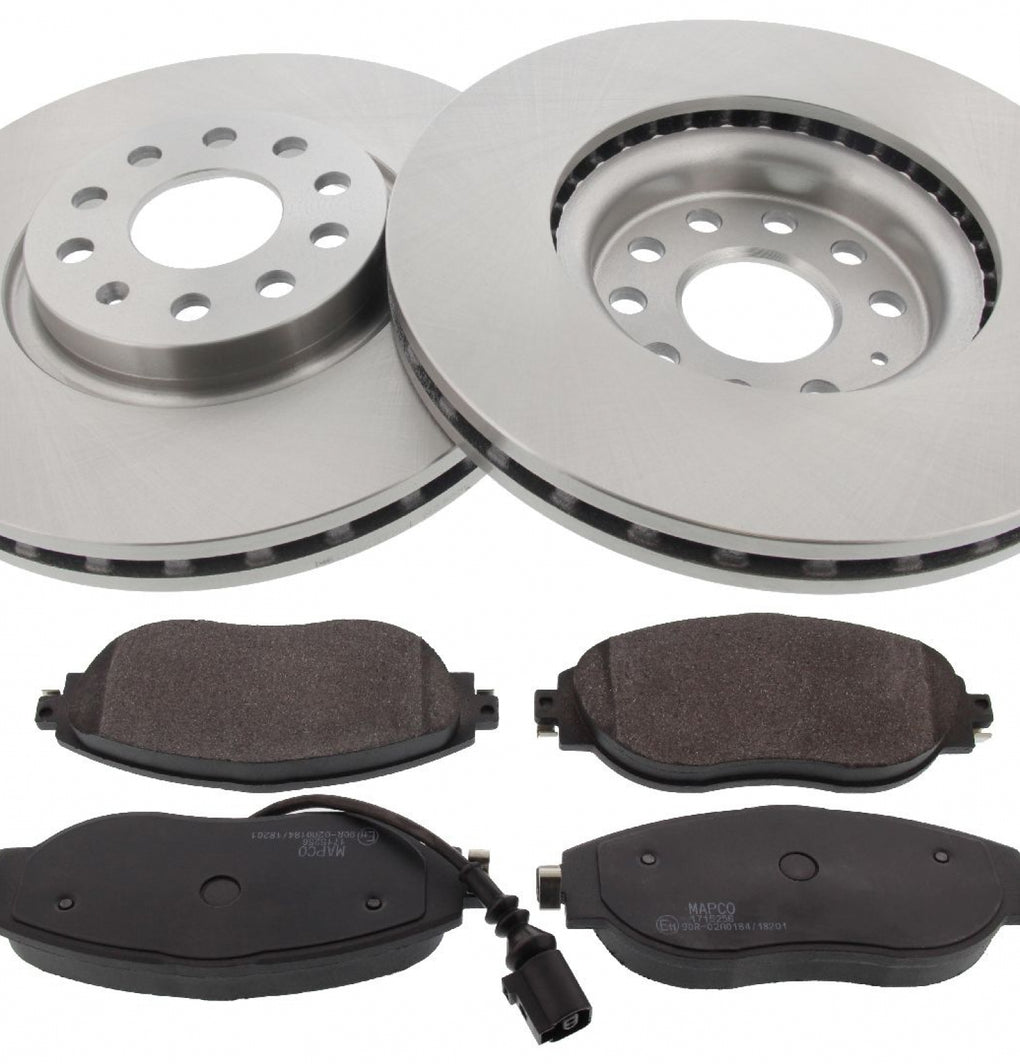 Front Brake Discs Pads Kit For SKODA KODIAQ, VW TIGUAN