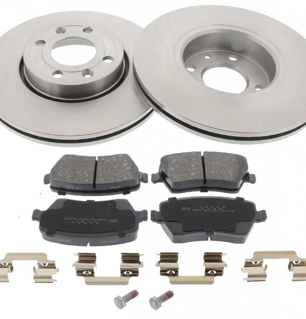 Front Brake Discs Pads Kit For DACIA LOGAN, NISSAN MICRA, NOTE, RENAULT CLIO, MODUS