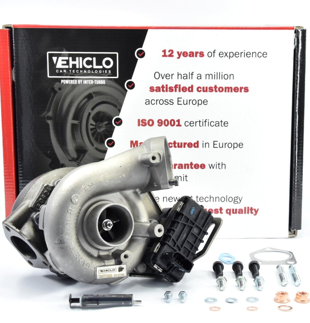 Turbocharger 750773 BMW 330 d E46 2993 ccm 150 kW 204 BHP + GASKETS