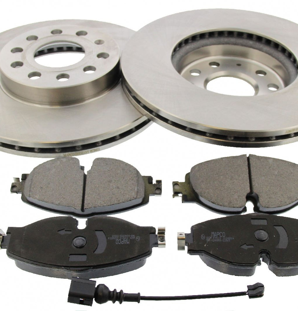 Front Brake Discs Pads Kit For AUDI A3 SEAT LEON SKODA OCTAVIA III VW GOLF VII