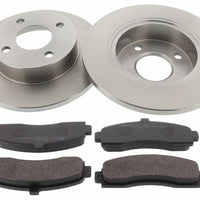 Front Brake Discs Pads Kit For NISSAN MICRA II