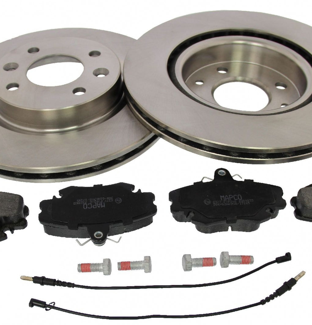 Front Brake Discs Pads Kit For DACIA LOGAN, RENAULT 19 CLIO, MEGANE, TWINGO