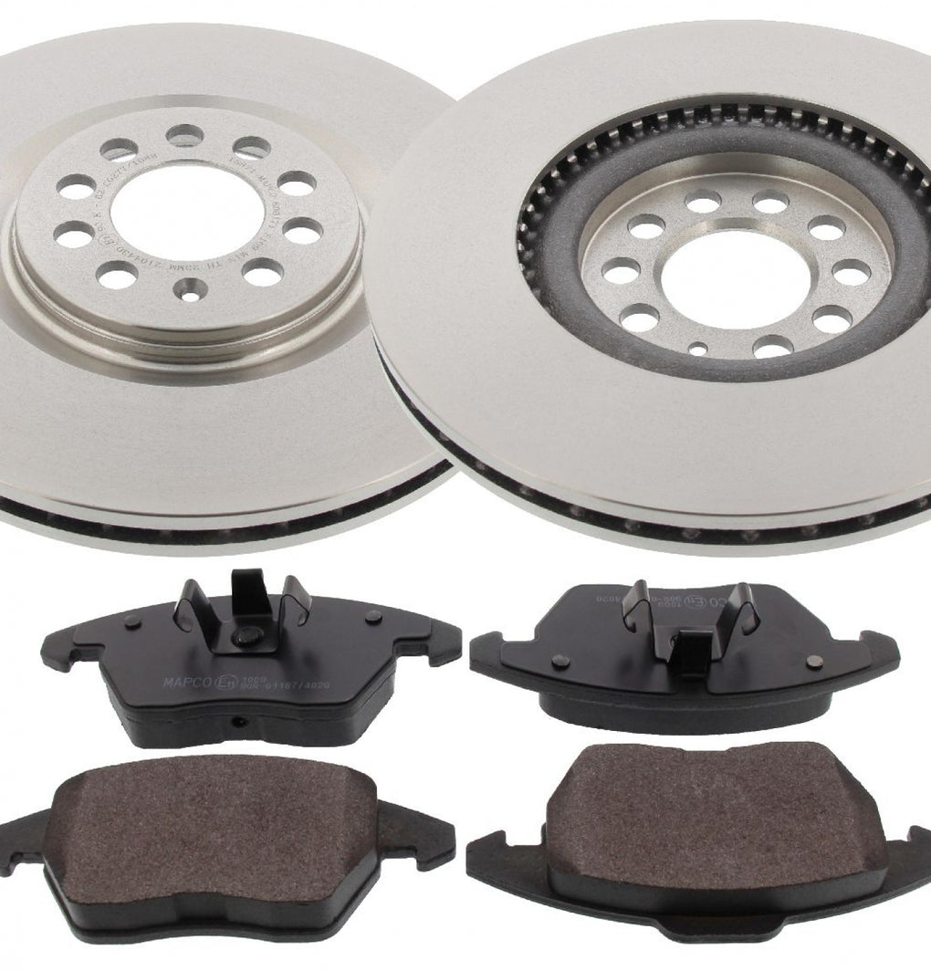 Set Brake Discs Pads Kit For AUDI A1 Seat Ibiza IV VW POLO V