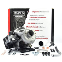 Turbocharger 731877 BMW 320 d M47TuD20 1995 ccm 110 kW 150 BHP + GASKETS
