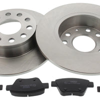 Rear Brake Discs Pads Kit For AUDI A1, A3, SEAT ALTEA, LEON, SKODA OCTAVIA, SUPERB, YETI, VW BEETLE, CADDY, EOS, GOLF, JETTA, SCIROCCO, TOURAN