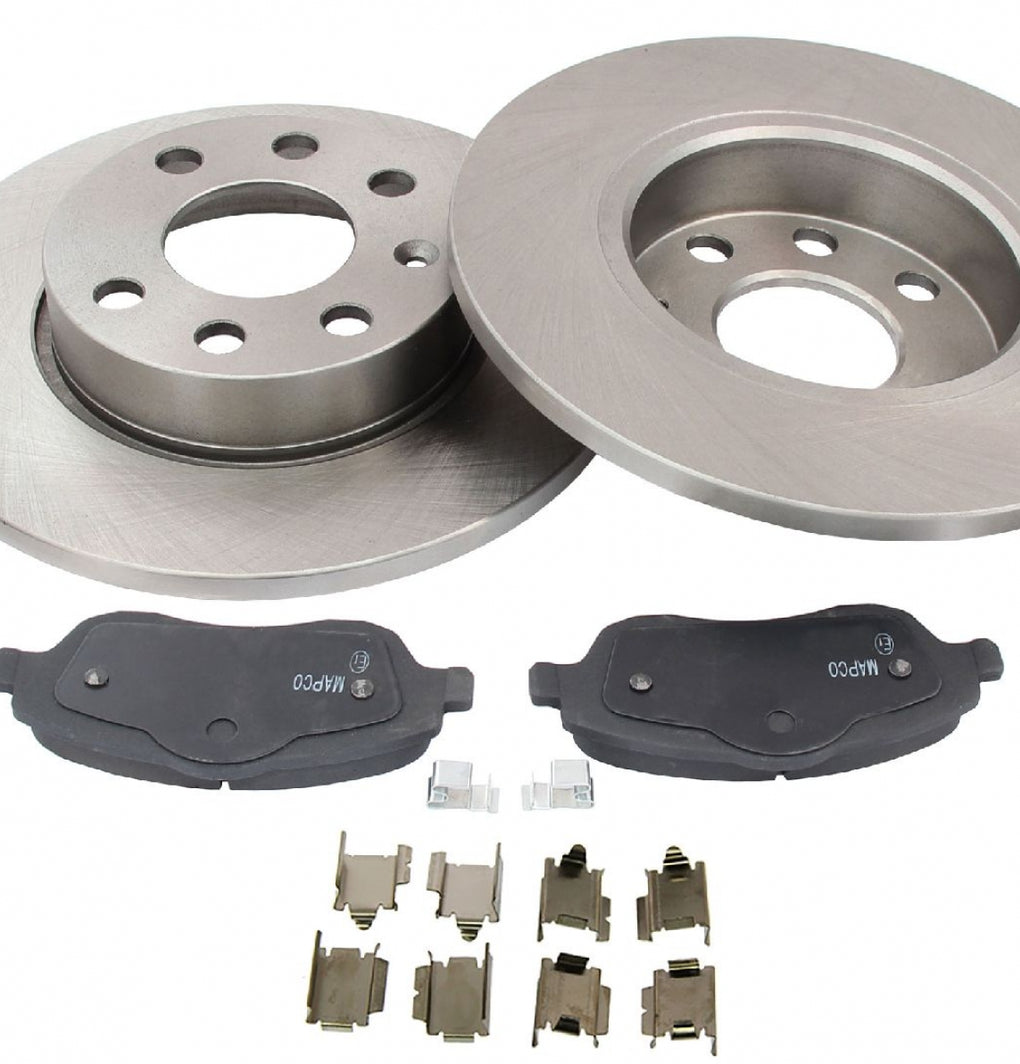 Front Brake Discs Pads Kit For VAUXHALL CORSA, CORSAVAN, OPEL CORSA