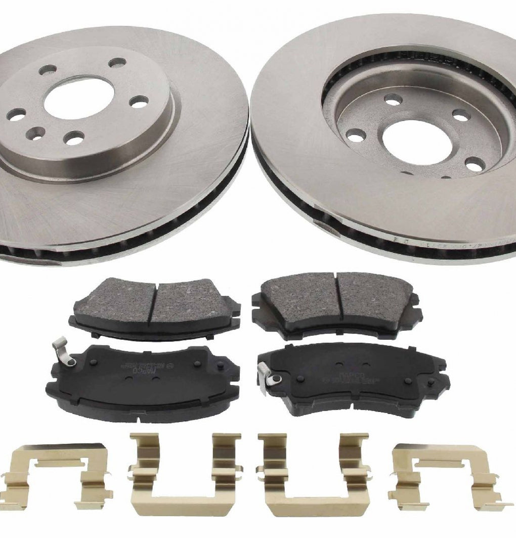 Front Brake Discs Pads Kit For VAUXHALL INSIGNIA, CHEVROLET MALIBU, SAAB 46151