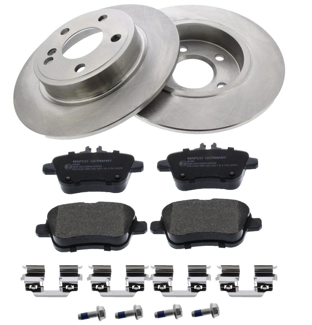 Rear Brake Discs Pads Kit For MERCEDES-BENZ  A-CLASS B-CLASS