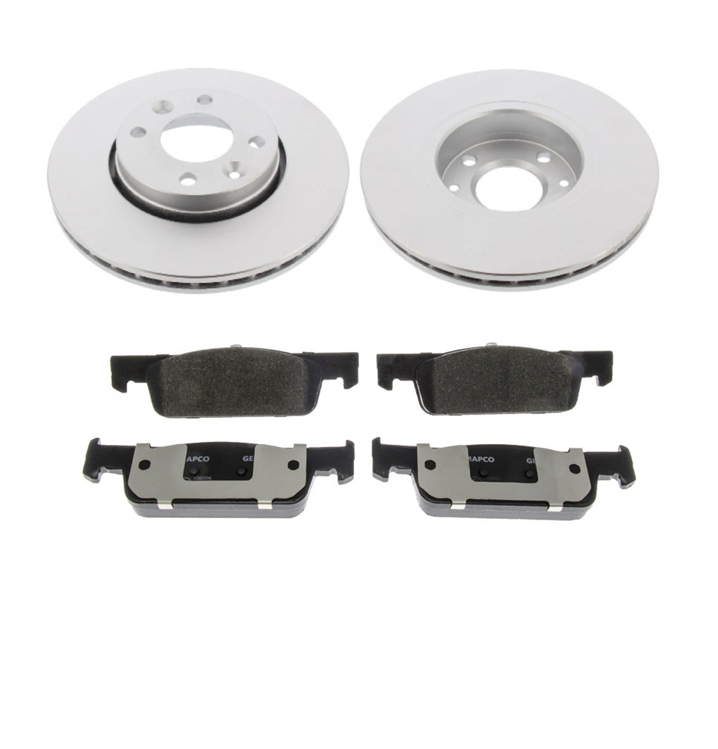 Front Brake Discs Pads Kit For DACIA