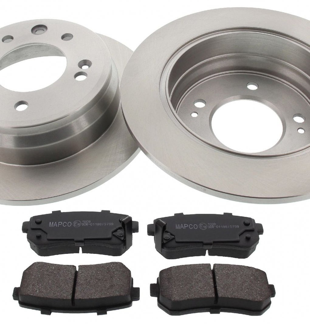 Rear Brake Discs Pads Kit For HYUNDAI i30, ix35, KIA SPORTAGE III, CEE'D
