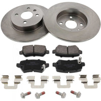 Rear Brake Discs Pads Kit For VAUXHALL ASTRA, COMBO, MERIVA