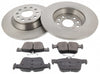 Rear Brake Discs Pads Kit For AUDI A3, TT, SKODA KODIAQ, SUPERB, VW ARTEON, GOLF, PASSAT, TIGUAN, TOURAN
