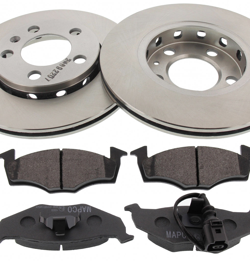 Front Brake Discs Pads Kit For SKODA Fabia VW Polo