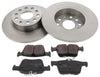 Rear Brake Discs Pads Kit For AUDI A3, Q2, TT, SEAT ATECA, LEON, SKODA KAROQ, VW GOLF, TOURAN
