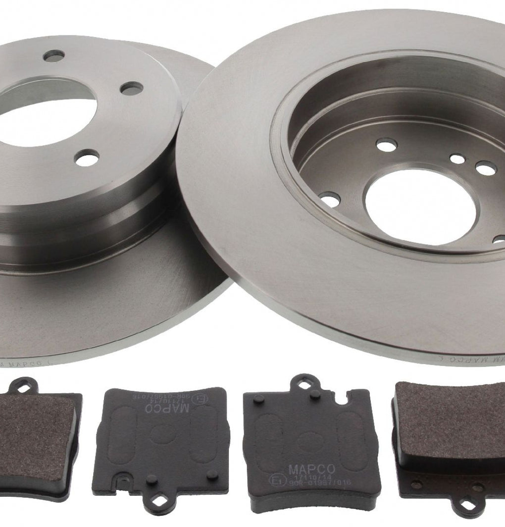 Rear Brake Discs Pads Kit For MERCEDES-BENZ C class CLK E class SLK