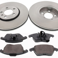 Front Brake Discs Pads Kit For AUDI A1, SEAT IBIZA, VW POLO