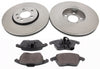 Front Brake Discs Pads Kit For AUDI A1, SEAT IBIZA, VW POLO