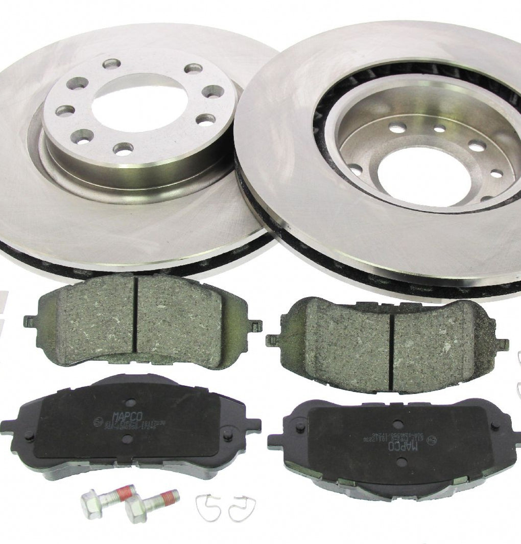 Front Brake Discs Pads Kit For PEUGEOT