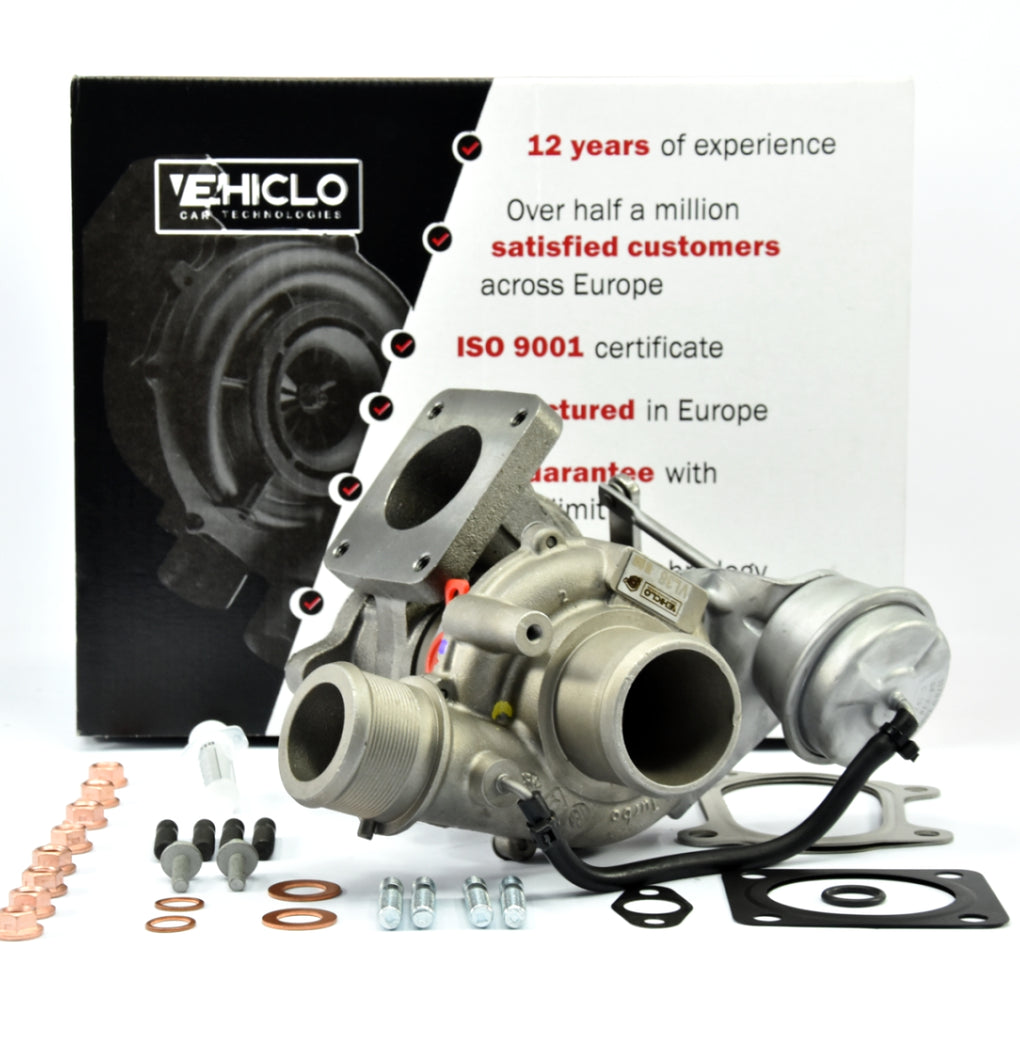 Turbocharger VL38 ALFA ROMEO MITO , FIAT BRAVO  500C / 595C / 695C, LANCIA DELTA + GASKETS