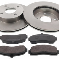 Front Brake Discs Pads Kit For NISSAN MICRA II