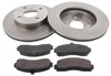 Front Brake Discs Pads Kit For NISSAN MICRA II