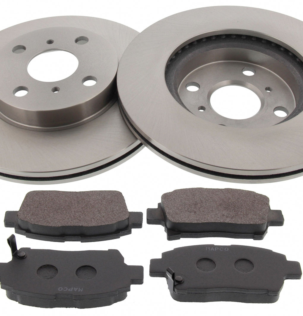 Front Brake Discs Pads Kit For TOYOTA YARIS