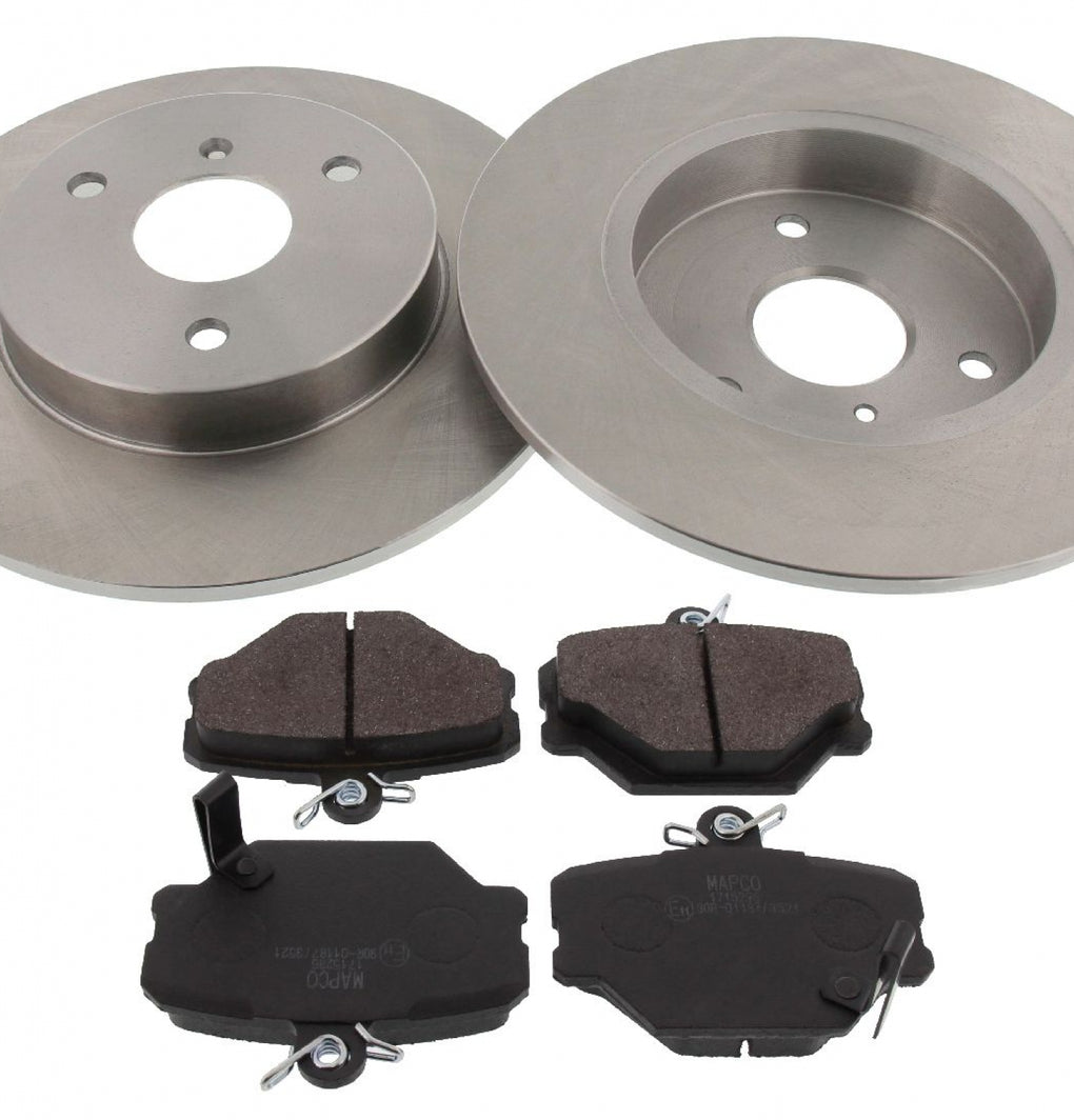 Front Brake Discs Pads Kit For SMART FORTWO