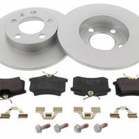 Rear Brake Discs Pads Kit For AUDI A1, A2, A3, TT, SEAT CORDOBA, IBIZA, LEON, TOLEDO, SKODA FABIA, OCTAVIA, ROOMSTER, VW BORA, GOLF, NEW BEETLE, POLO