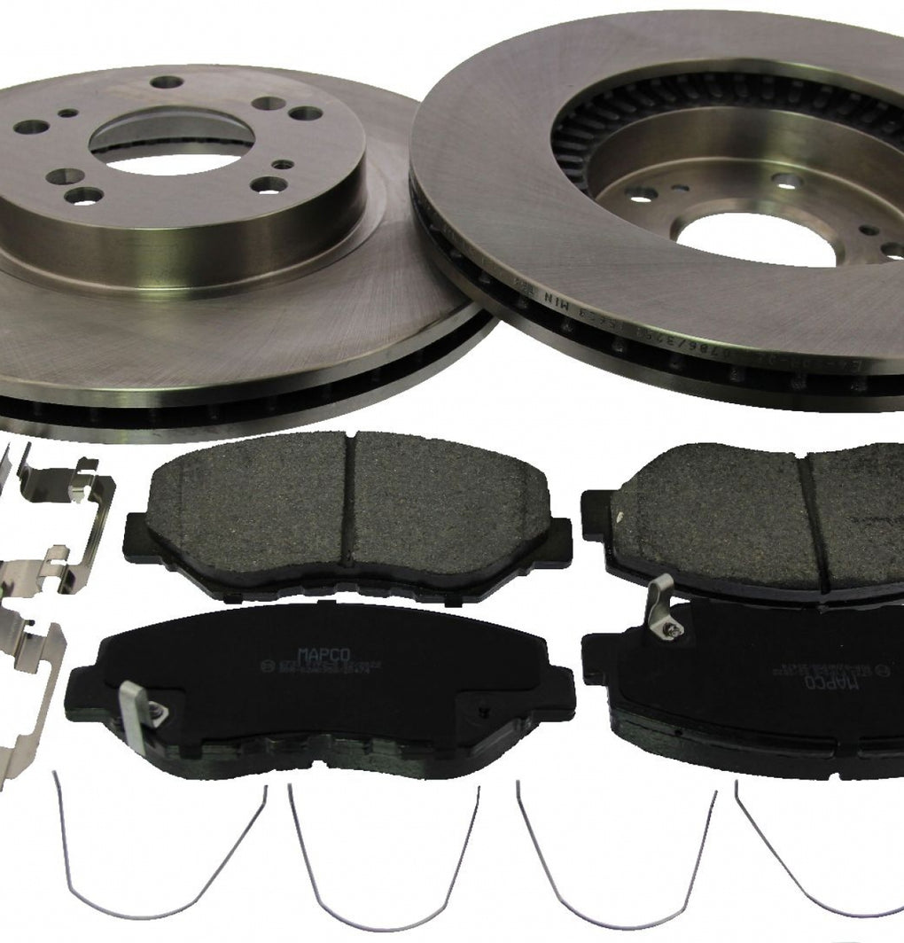 Front Brake Discs Pads Kit For HONDA CR-V II