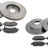 Front, Rear Brake Discs Pads Kit For NISSAN QASHQAI