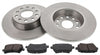 Rear Brake Discs Pads Kit For AUDI A3, Q3, SEAT ALHAMBRA, ALTEA, LEON, TOLEDO, SKODA OCTAVIA, SUPERB, YETI, VW CC, EOS, GOLF, PASSAT, TOURAN